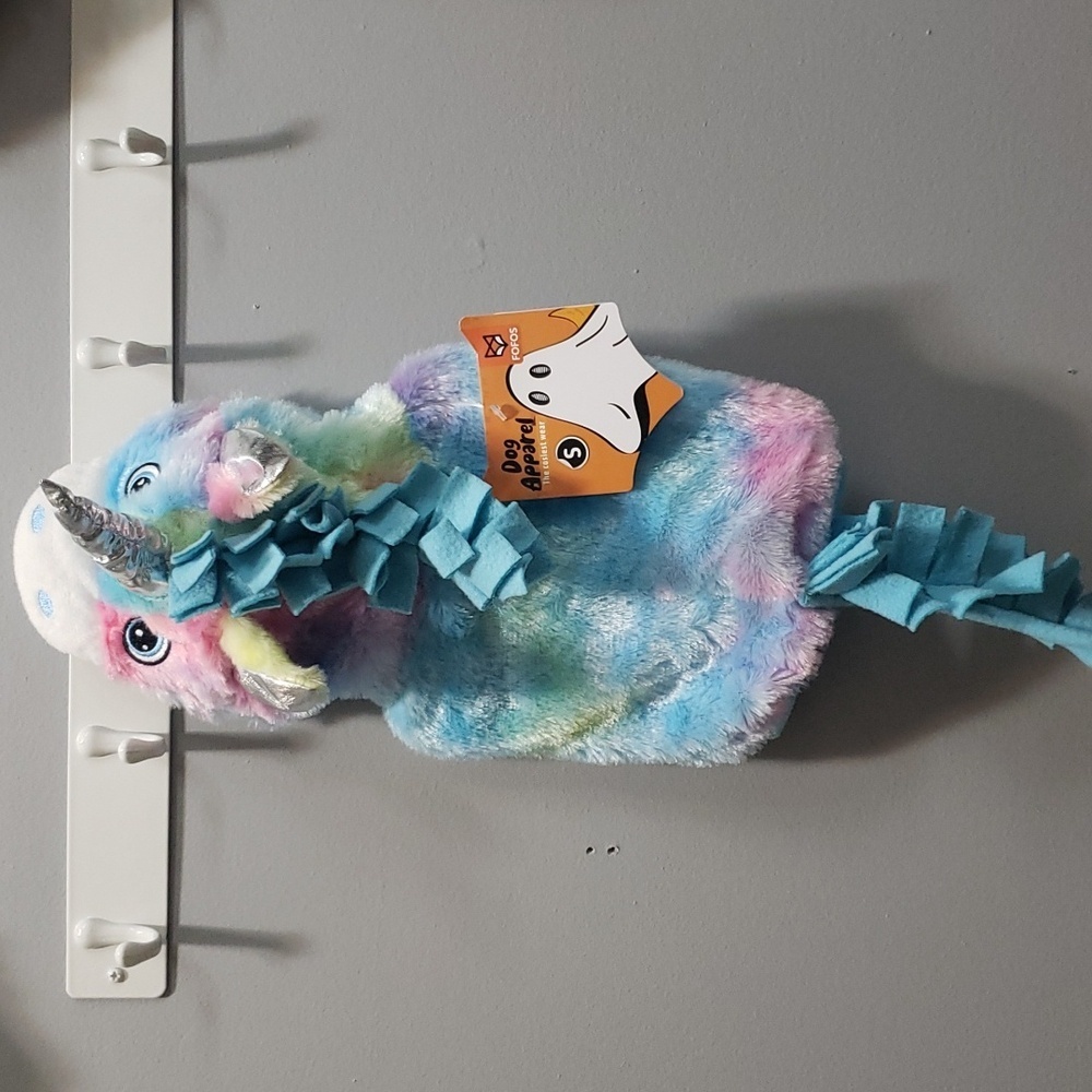 Fofos Dog Apparel Cozy Multicolor Unicorn Costume